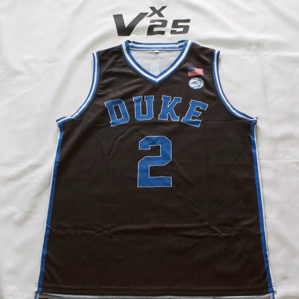 NEW Men's Duke Blue Devils Cooper Flagg #2 Black Alternate Jersey Sz Lg
